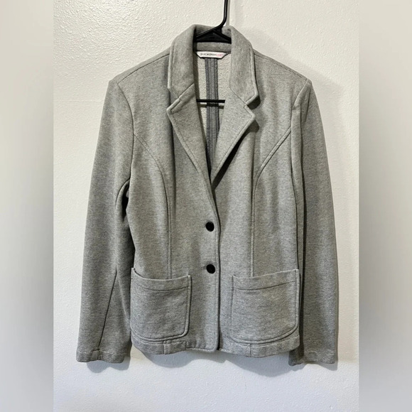 Isaac Mizrahi Live Heathered Grey Blazer - Small - Picture 2 of 7